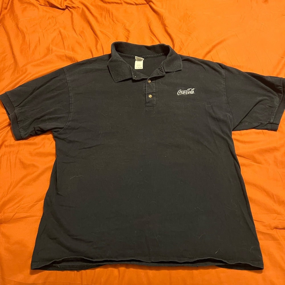 Gildan Men's Black Polo Shirt